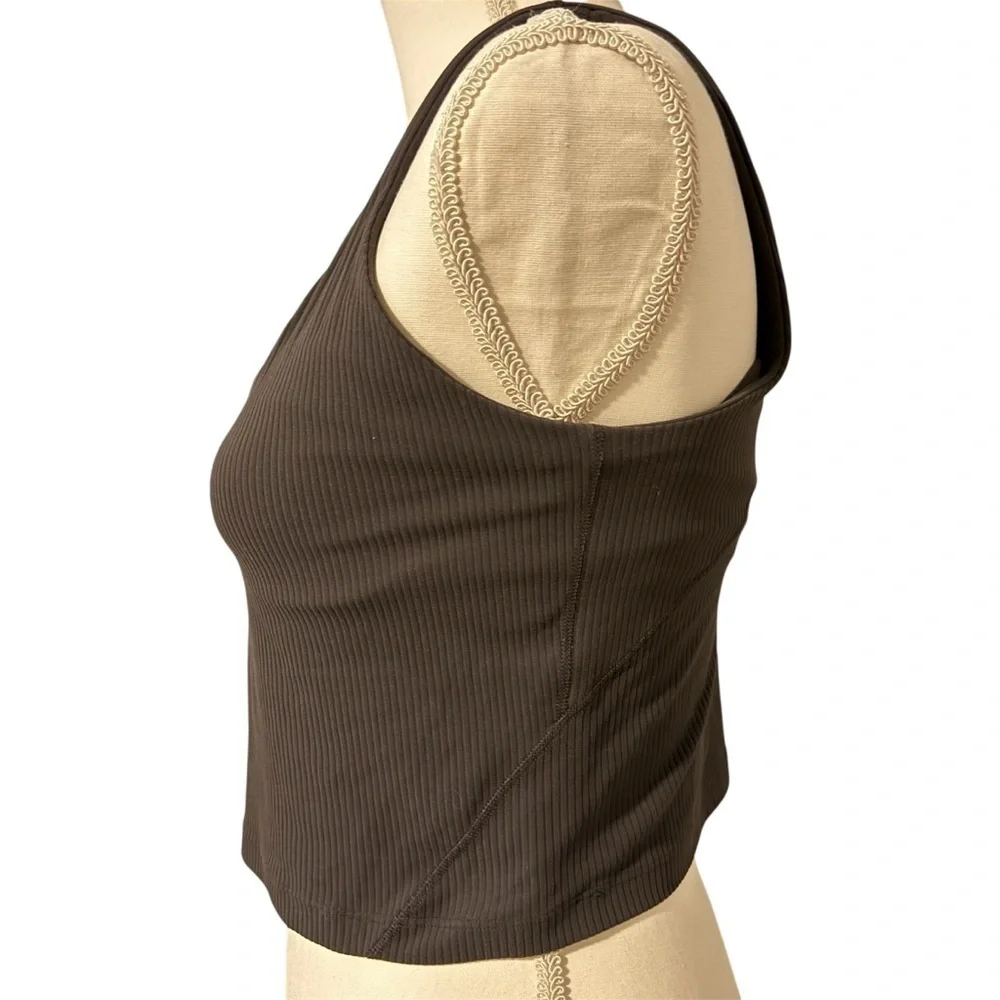lululemon athletica Grey Ribbed Tank Top | Good Used Condition